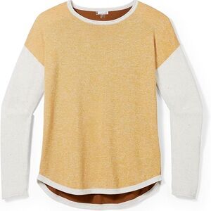 Smartwool Women's Shadow Pine Colorblock Merino Wool Sweater (Regular Fit)